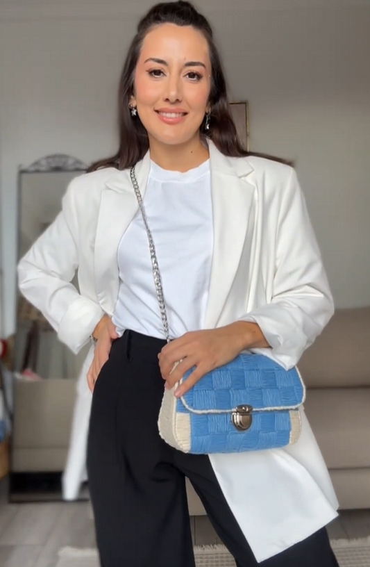 Sensy Softee Raffia İpliğiyle Güzel ve Kolay Bir Mavi Çanta Nasıl Yapılır?