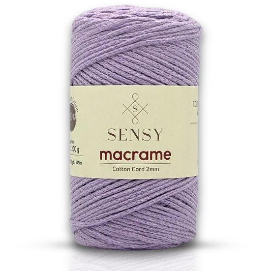 Sensy Koton Pamuk Zincir Makrome İpi 2mm