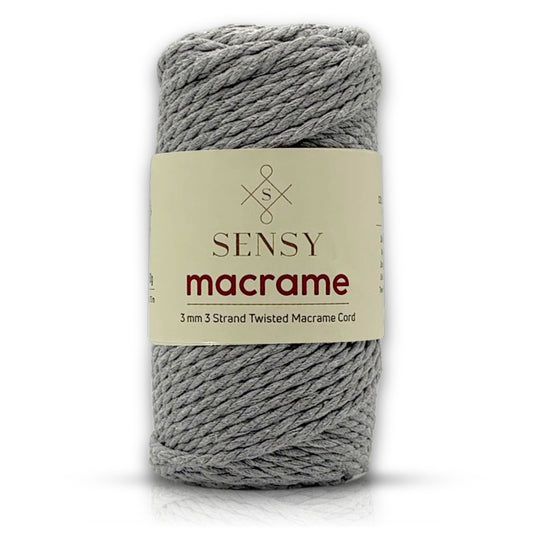 Sensy Premium Üç Büküm Pamuk Taranan Makrome İp