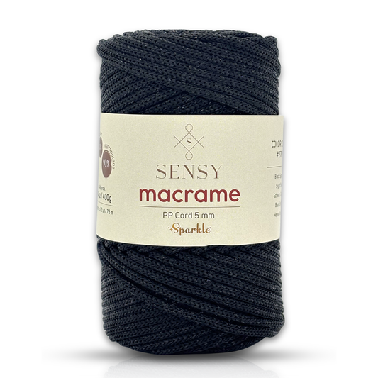 Sensy Premium 5 Mm Sparkle Simli Polyester Makrome İp
