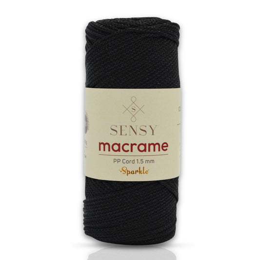 Sensy Premium 1.5 Mm Sparkle Simli Polyester Makrome İp