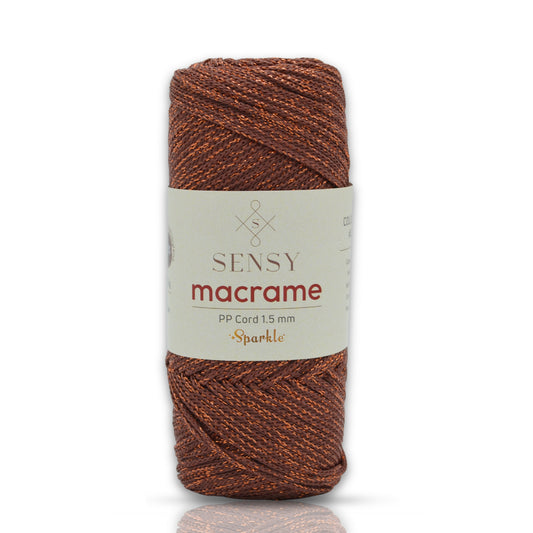 Sensy Premium 1.5 Mm Sparkle Simli Polyester Makrome İp