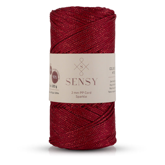 Sensy Premium 2 Mm Sparkle Simli Polyester Makrome İp
