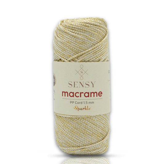 Sensy Premium 1.5 Mm Sparkle Simli Polyester Makrome İp