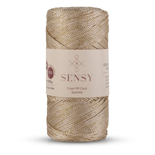 Sensy Premium 2 Mm Sparkle Simli Polyester Makrome İp