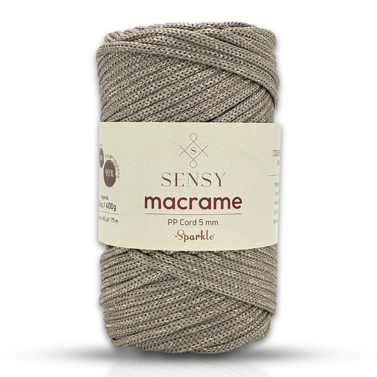 Sensy Premium 5 Mm Sparkle Simli Polyester Makrome İp