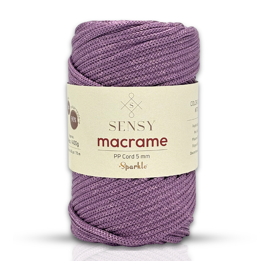 Sensy Premium 5 Mm Sparkle Simli Polyester Makrome İp