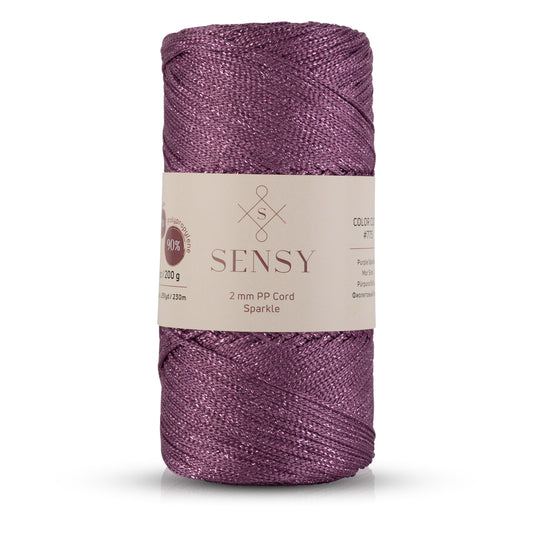 Sensy Premium 2 Mm Sparkle Simli Polyester Makrome İp