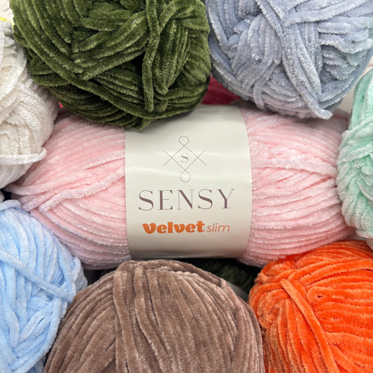 Sensy Velvet Slim El Örgü İpliği Battaniye İpi Amigurimi İpi Kadife İp
