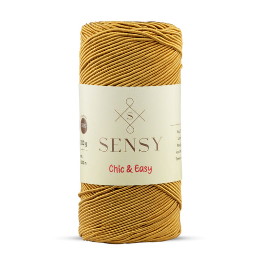 Sensy Premium Chic&Easy Slim Supra İpi Mumlu İp Pase İp Makrome İp