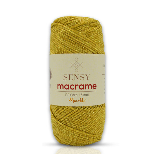 Sensy Premium 1.5 Mm Sparkle Simli Polyester Makrome İp