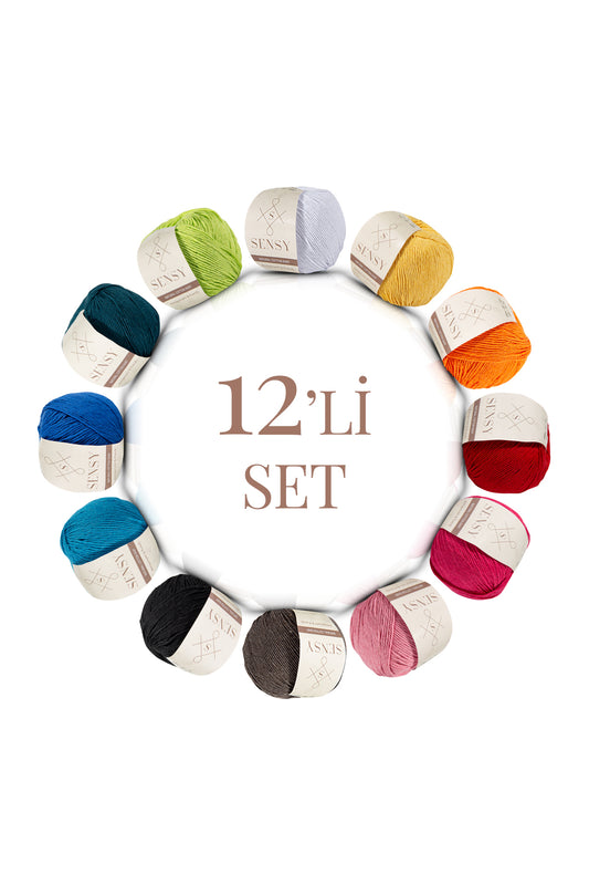 SENSY Premium 12 Adet Amigurumi İpi Set 3