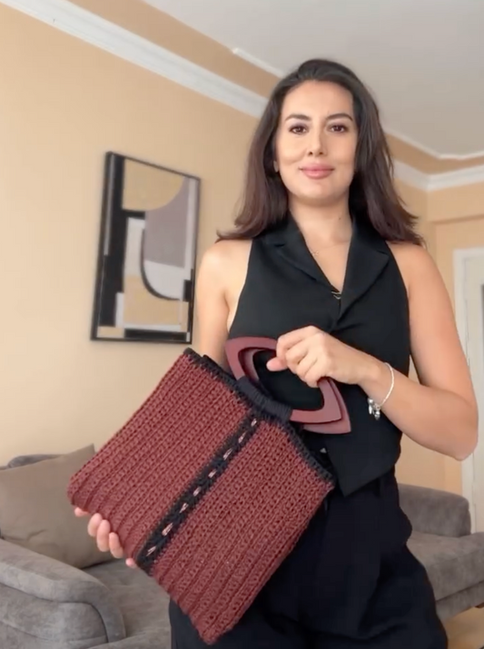 Kolay Kendin Yap Raffia Çanta | Sensy Softee Raffia İplik Eğitimi