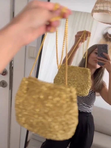Sensy Metalik Twisted ile Altın Renkli Çanta Nasıl Yapılır