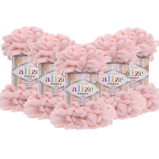 Alize Puffy 161 Pudra 5 Adet