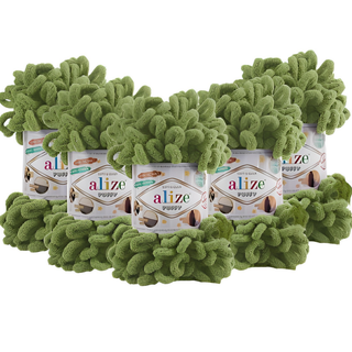 Alize Puffy 485 Kaplumbağa Yeşili 5 Adet