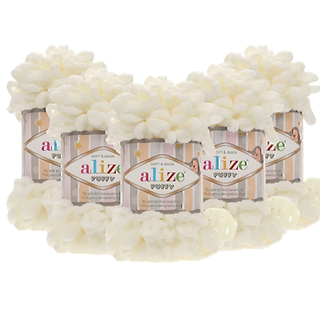Alize Puffy 62 Açık Krem 5 Adet