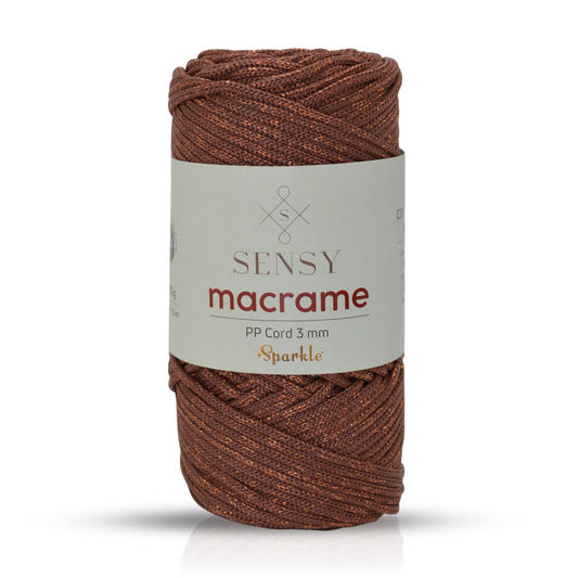 Sensy Premium 3 Mm Simli Polyester Makrome İp