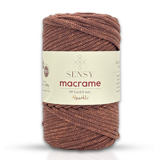 Sensy Premium 5 Mm Simli Polyester Makrome İp