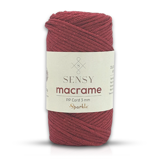 Sensy Premium 3 Mm Sparkle Simli Polyester Makrome İp