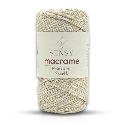 Sensy Premium 3 Mm Sparkle Simli Polyester Makrome İp