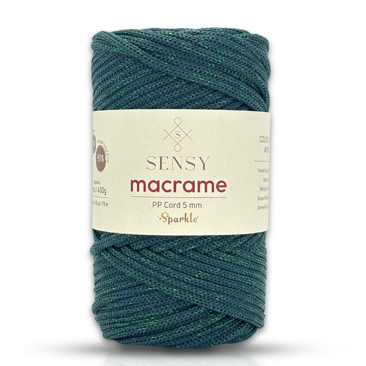 Sensy Premium 5 Mm Sparkle Simli Polyester Makrome İp