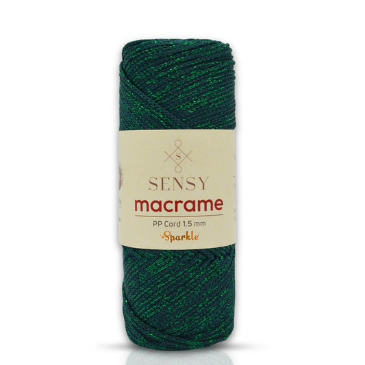 Sensy Premium 1.5 Mm Sparkle Simli Polyester Makrome İp