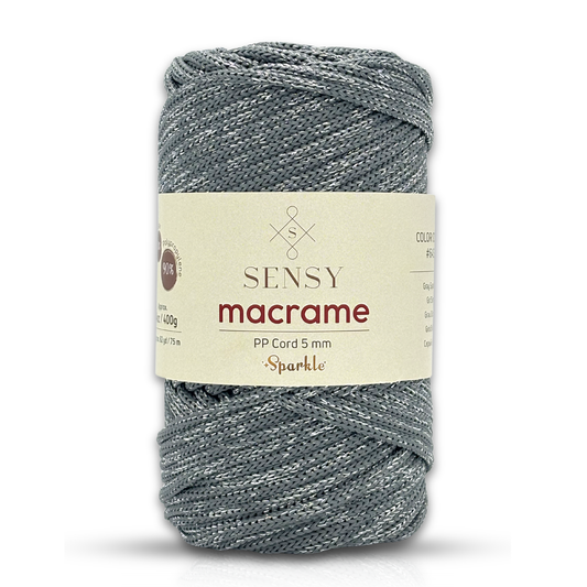 Sensy Premium 5 Mm Sparkle Simli Polyester Makrome İp