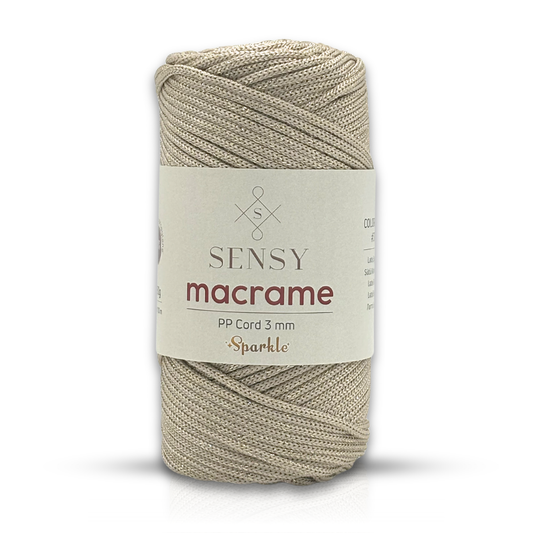 Sensy Premium 3 Mm Sparkle Simli Polyester Makrome İp