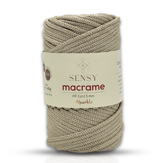 Sensy Premium 5 Mm Sparkle Simli Polyester Makrome İp