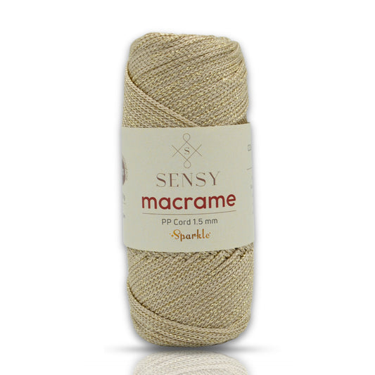 Sensy Premium 1.5 Mm Sparkle Simli Polyester Makrome İp