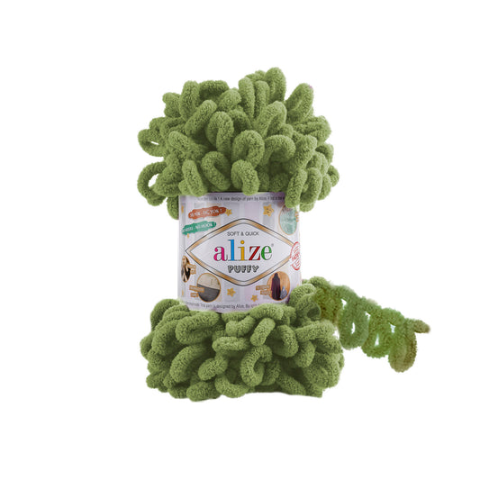 Alize Puffy 485 Kaplumbağa Yeşili 5 Adet