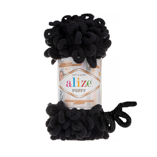 Alize Puffy 60 Siyah 5 Adet