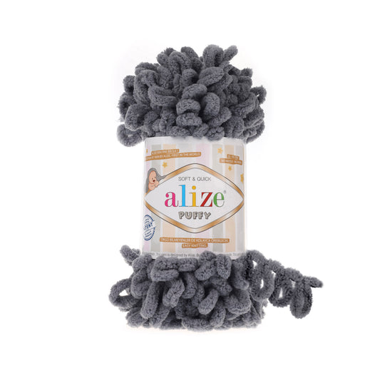 Alize Puffy 87 Koyu Gri 5 Adet