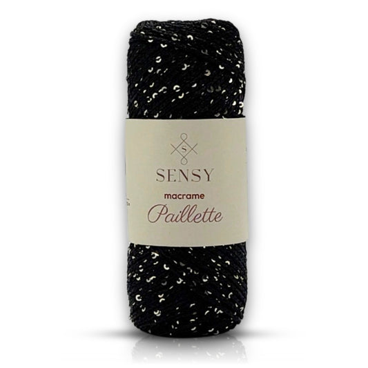 Sensy Premium Paillette Pullu Polyester Makrome İp