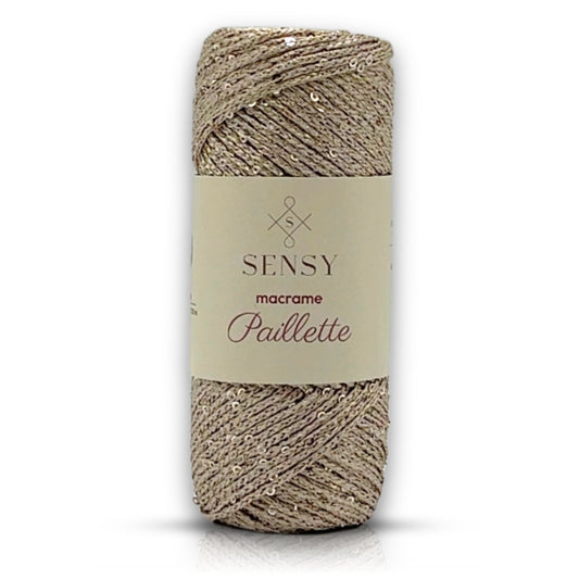 Sensy Premium Paillette Pullu Polyester Makrome İp