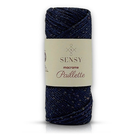 Sensy Premium Paillette Pullu Polyester Makrome İp