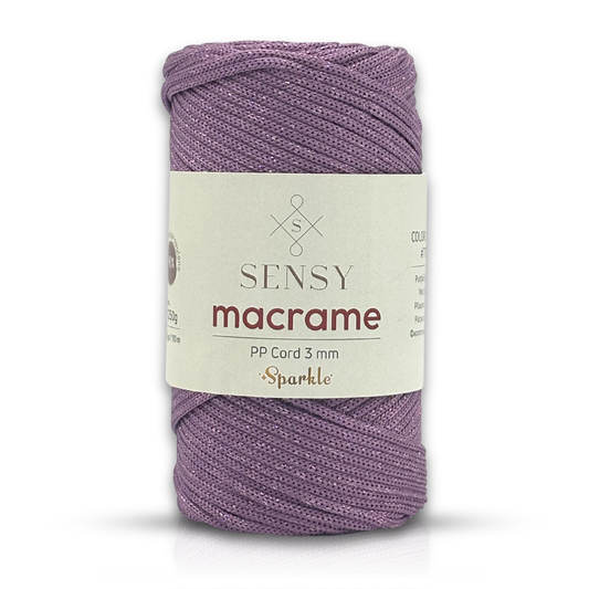Sensy Premium 3 Mm Sparkle Simli Polyester Makrome İp