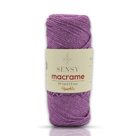 Sensy Premium 1.5 Mm Sparkle Simli Polyester Makrome İp