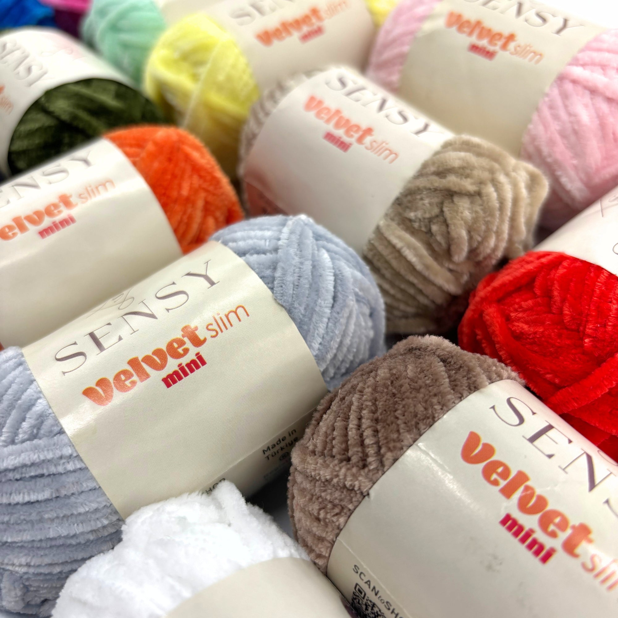 Velvet Slim Mini Kutu Örgü İpliği Kadife İp Amigurumi İpliği 16