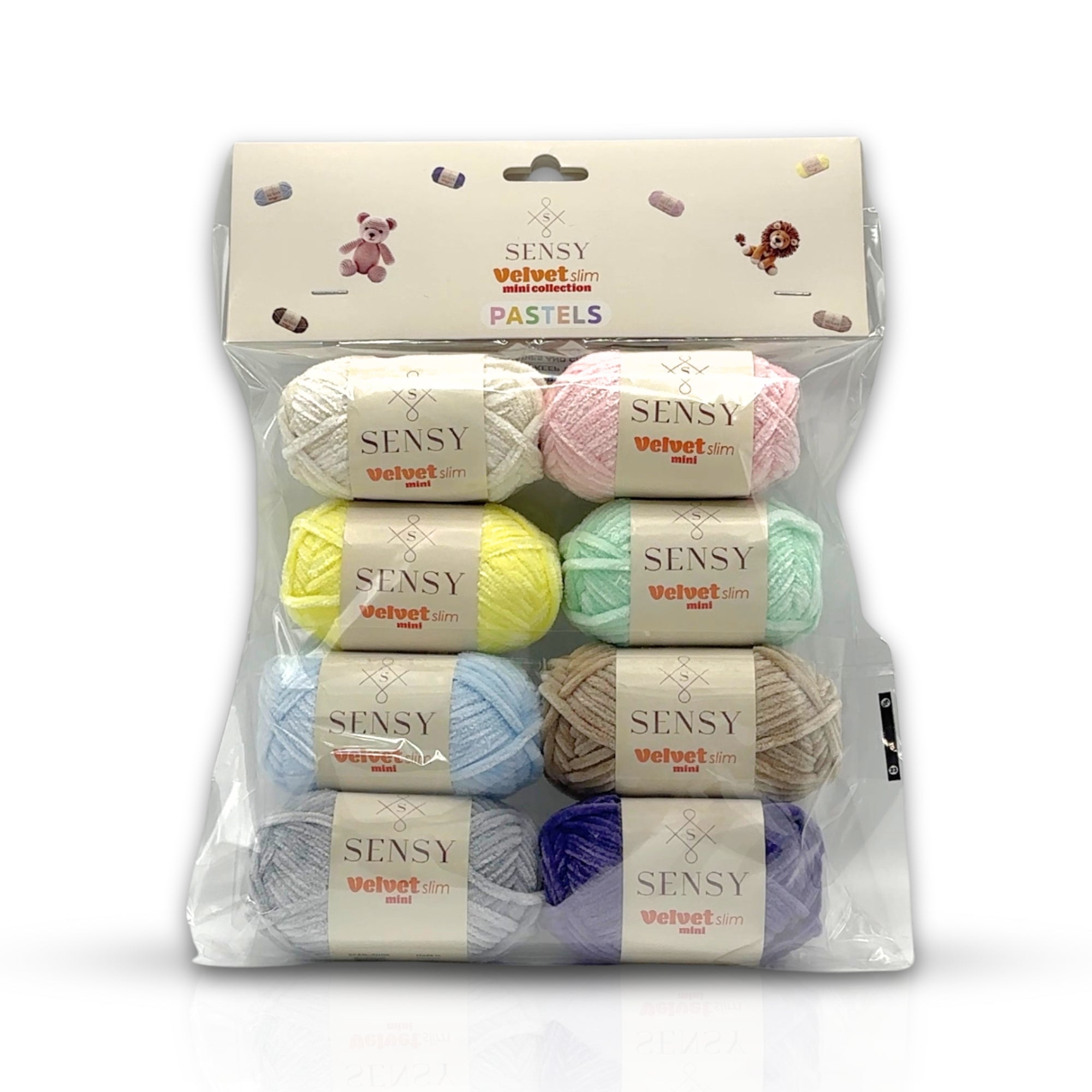 Velvet Slim Mini Paket Örgü İpi Kadife İp Amigurumi İpi Set Colors