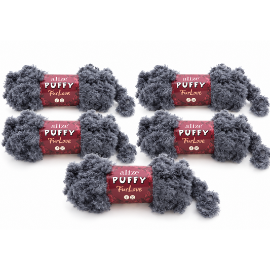 Puffy Furlove 87 Koyu Gri 5 Adet