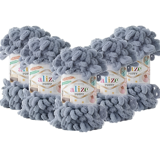 Alize Puffy 428 Orta Gri 5 Adet