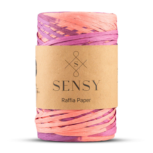 SENSY Premium Multi Çok Renkli 290 M Doğal Rafya İp