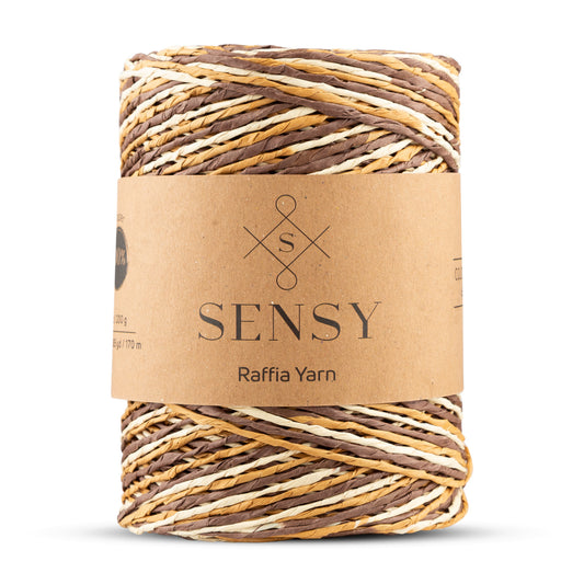 SENSY Premium Multi Çok Renkli 170 M Doğal Kağıt İp