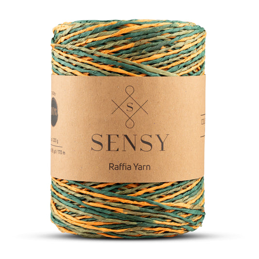 SENSY Premium Multi Çok Renkli 170 M Doğal Kağıt İp