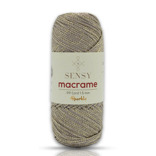 Sensy Premium 1.5 Mm Sparkle Simli Polyester Makrome İp