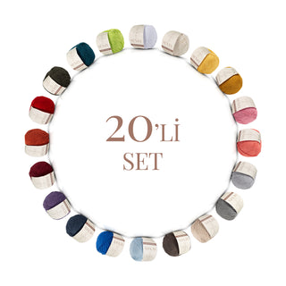 SENSY Premium 20 Adet Amigurumi İpi Set 20